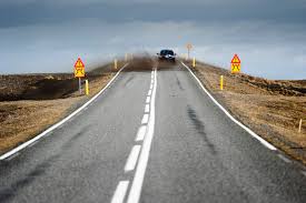 Driving Outside Reykjavik